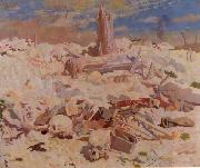William Orpen Thiepval oil painting on canvas